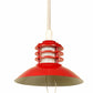 Jauna Red Iron Hanging Light | Apollo-Red-1LP-Small | Included Bulb | Eliante by Jainsons Lights