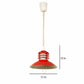 Jauna Red Iron Hanging Light | Apollo-Red-1LP-Small | Included Bulb | Eliante by Jainsons Lights
