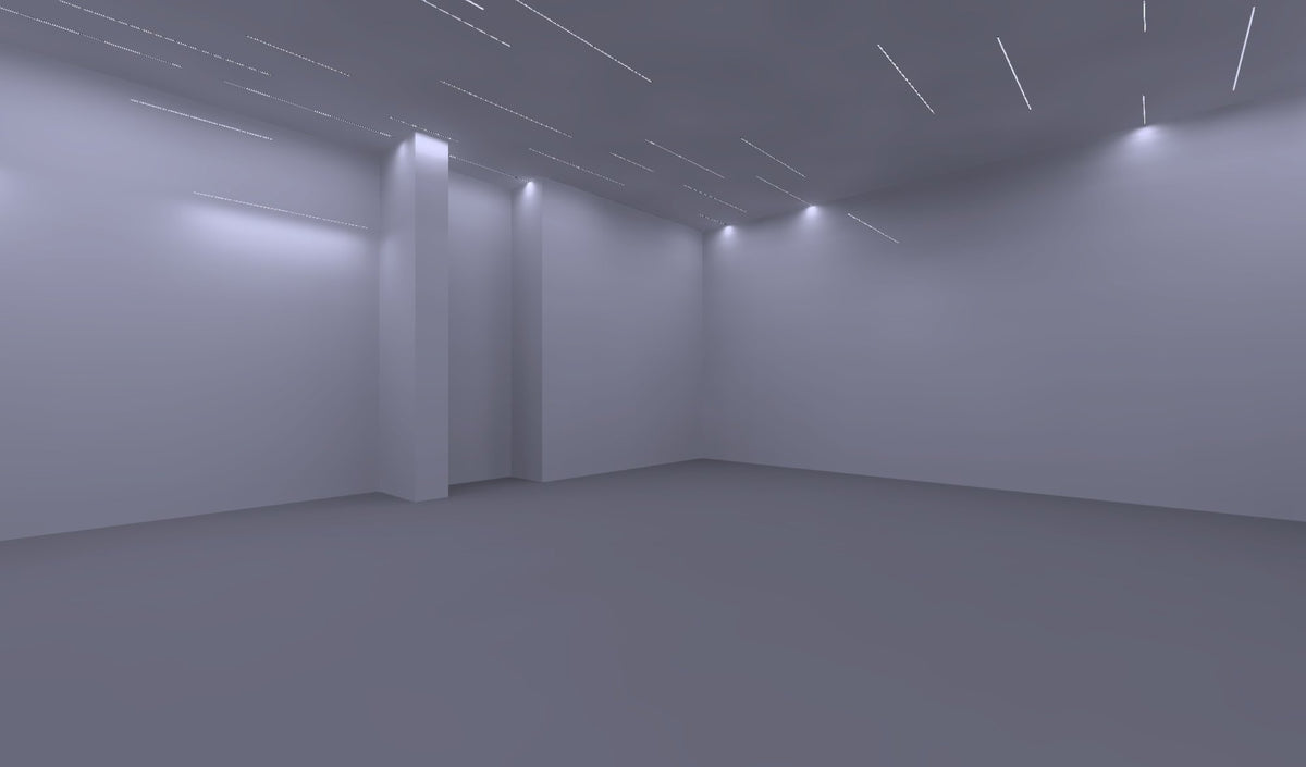 Unity Group pool — design visual of the pool hall, calculated in DIALux