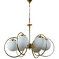 Frances Gold Iron Globe Chandelier | 5021-6LP | Included Bulb | Eliante by Jainsons Lights