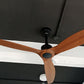 JS-LXR Modern BLDC 50″ Ceiling Designer Fans 5121-50″-Matt Black Motor & Walnut Blades