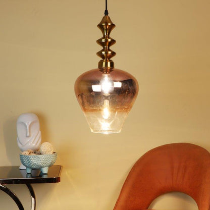 ELIANTE Zera Gold Iron Hanging Lights - ROSE-GOLD-1LP - without bulb