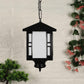 Gloomy Black Metal Hanging Light - ROSHNI-1LP - Included Bulbs