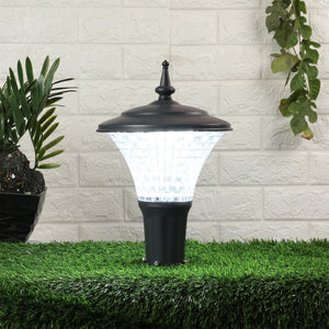 Grey Metal Outdoor Wall Light ROYAL-8INCH-12W-WH