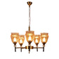 Black and Gold Iron Chandelier - E27 holder - without Bulb - RS315-5LP