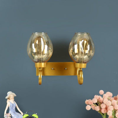 Antique Gold Iron Wall Lights -RSA-110-2W - Included Bulbs
