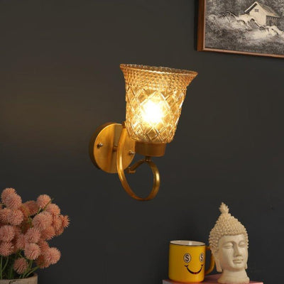 Antique Gold Iron Wall Lights -RSA-112-1W - Included Bulbs