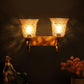 Antique Gold Iron Wall Lights -RSA-112-2W - Included Bulbs