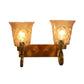 Antique Gold Iron Wall Lights -RSA-112-2W - Included Bulbs