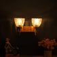 Antique Gold Iron Wall Lights -RSA-113-2W - Included Bulbs