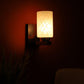 Marrón Brown Wood Wall Light - S-01-1W-CFL-HALO - Included Bulbs