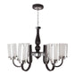 Sliver Brown Metal Chandelier S-106 6LP