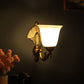 The Volt Antique Gold Metal Wall Lights -S-128-1W - Included Bulbs