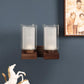 Dorada Brown Wood Wall Light - S-171-2W - Included Bulbs