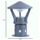 ELIANTE Grey Aluminium Base Frost Acrylic Shade Gate Light - S-177-Gl - Bulb Included
