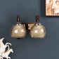 Pardo Brown Wood Wall Light - S-186-2W - Included Bulbs