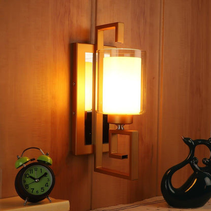 Oro gold metal Wall Light - S-188-1W - Included Bulbs