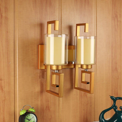 Oro gold metal Wall Light - S-188-2W - Included Bulbs