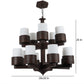 Wooden Metal and Glass Chandeliers s-195-8-5