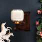 Pardo Brown Wood Wall Light - S-208-1W - Included Bulbs