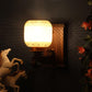 Pardo Brown Wood Wall Light - S-208-1W - Included Bulbs