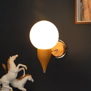 Madera Wood Metal-Wood Wall Light - S-241-1W - Included Bulbs