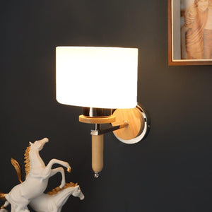 Madera Wood Metal-Wood Wall Light - S-245-1W - Included Bulbs