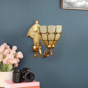 Glowing Spot Antique Gold Metal Wall Lights -S-281-1W - Included Bulbs