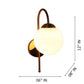 Dorada Gold Metal Wall Light - S-290-1W - Included Bulbs