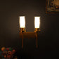 Antique Gold Iron Wall Lights -S-302-2W - Included Bulbs