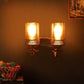 Brown and Gold Iron Wall Lights -S-321-2W - Included Bulbs