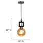 Pardo Brown Wood Hanging Light - S-521-1LP - Included Bulbs