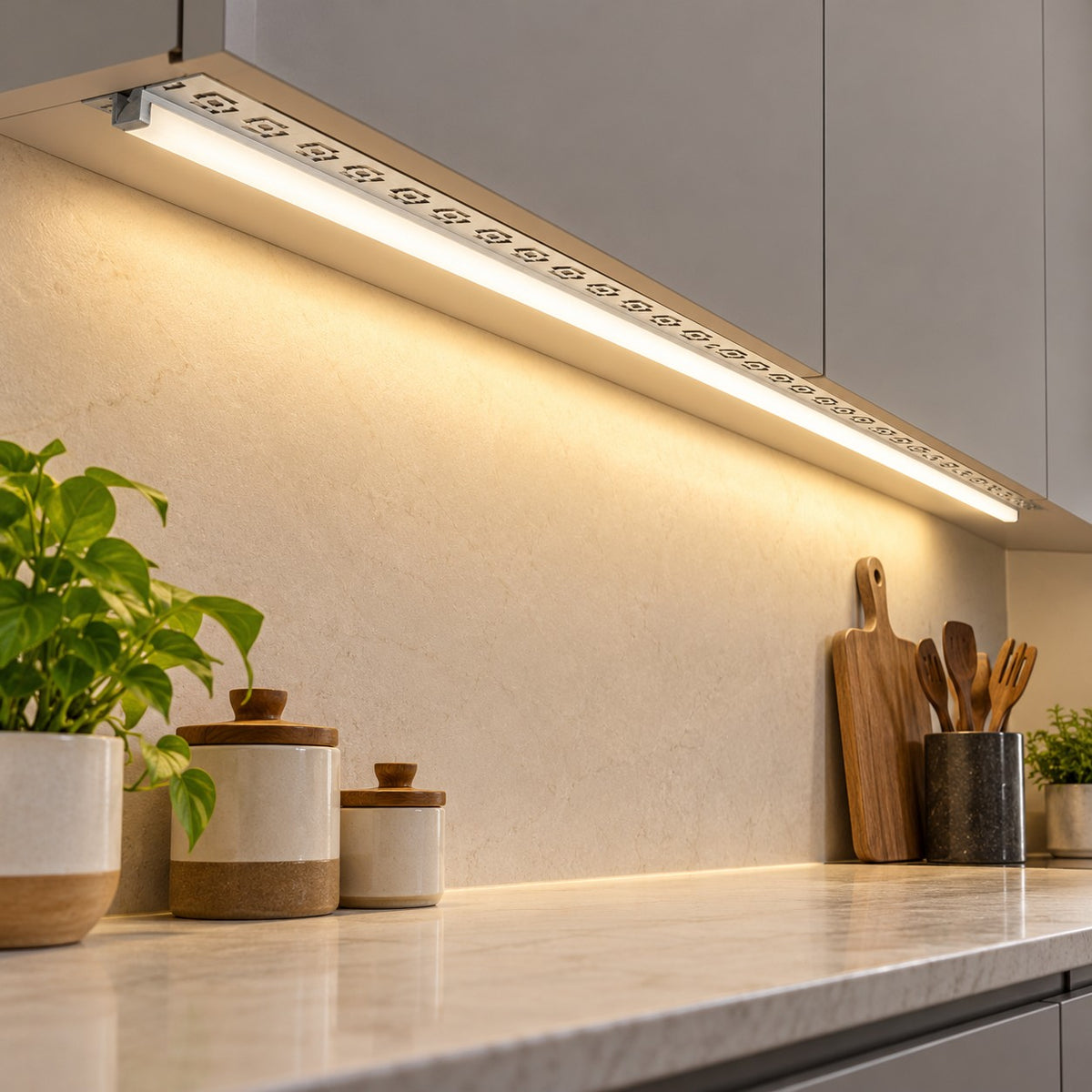 Aluminium Linear Profiles And Matching Accessories - 50.2mm 12.2mm Wedged Recessed Profile