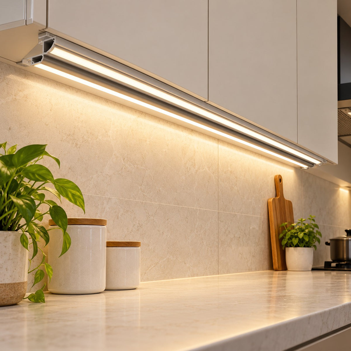 Aluminium Linear Profiles And Matching Accessories - 50mm Two Way Profile 17mm Width
