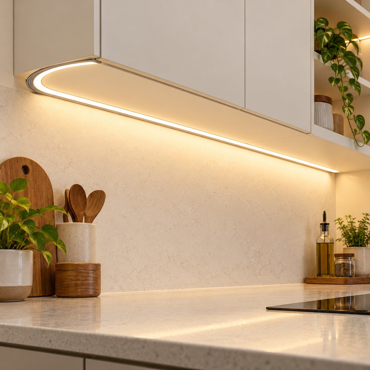 Aluminium Linear Profiles And Matching Accessories - 12.2mm Concealed Flexible Profile 13.2mm