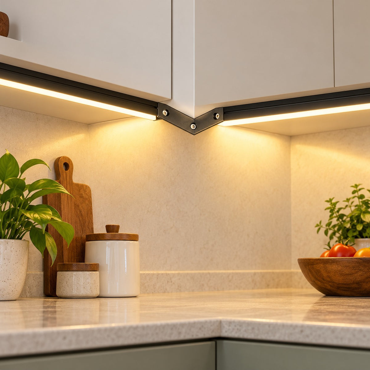 Aluminium Linear Profiles And Matching Accessories - 90° External Connector > 35mm