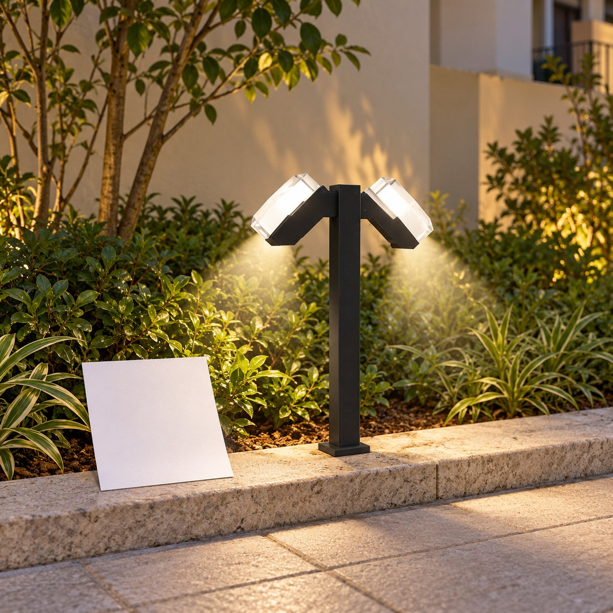 Garden LED Bollard Lights - 2x7W Xena Bollard 600mm