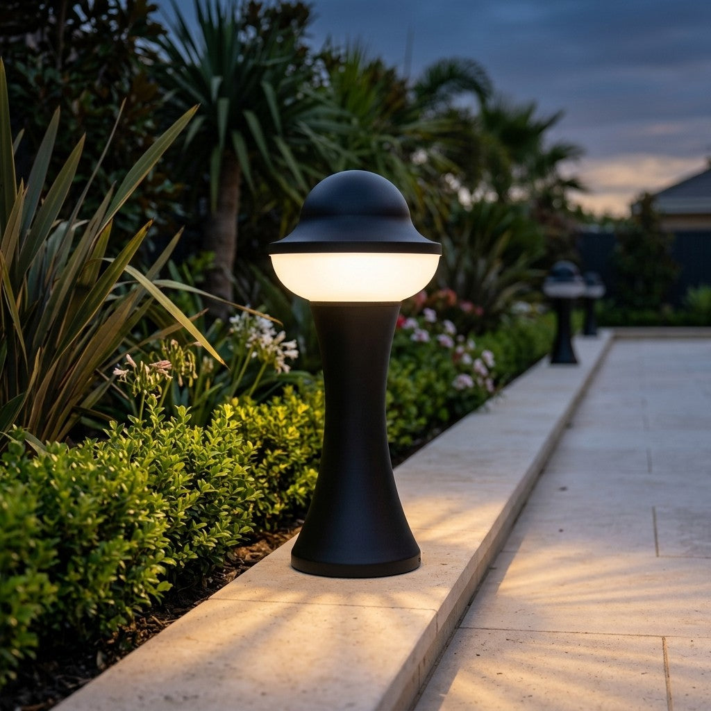 Garden LED Bollard Lights - 12W Genisis Bollard Small 415mm, 12W Genisis Bollard Big 745mm