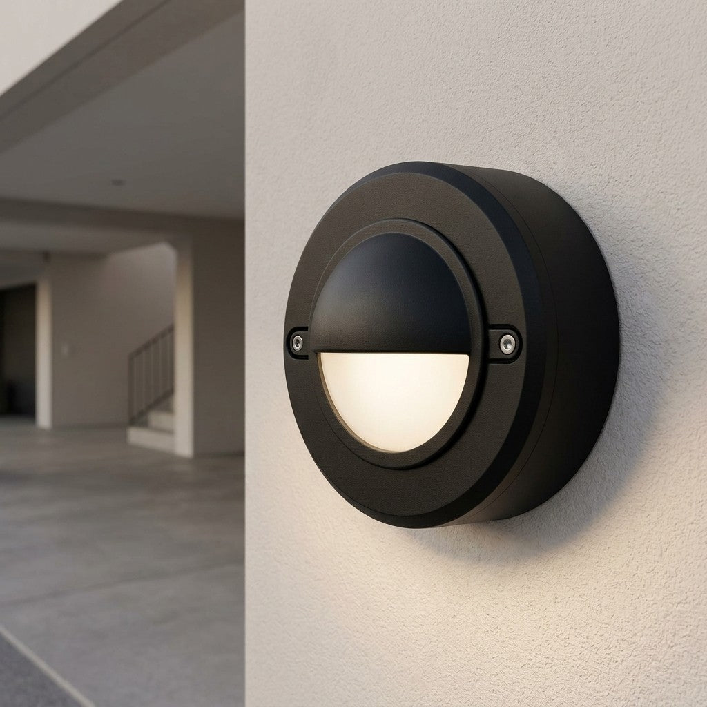 Sensor And Eco LED Bulkhead Lights - 5W Plasto Hood Outdoor