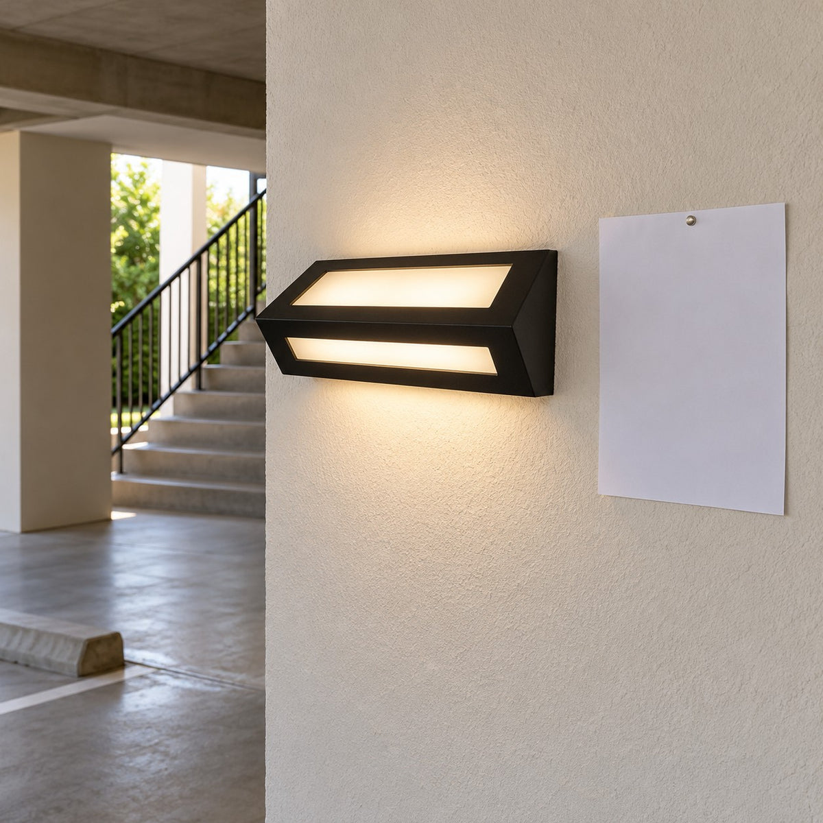 Sensor And Eco LED Bulkhead Lights - Gracia With E27 Holder