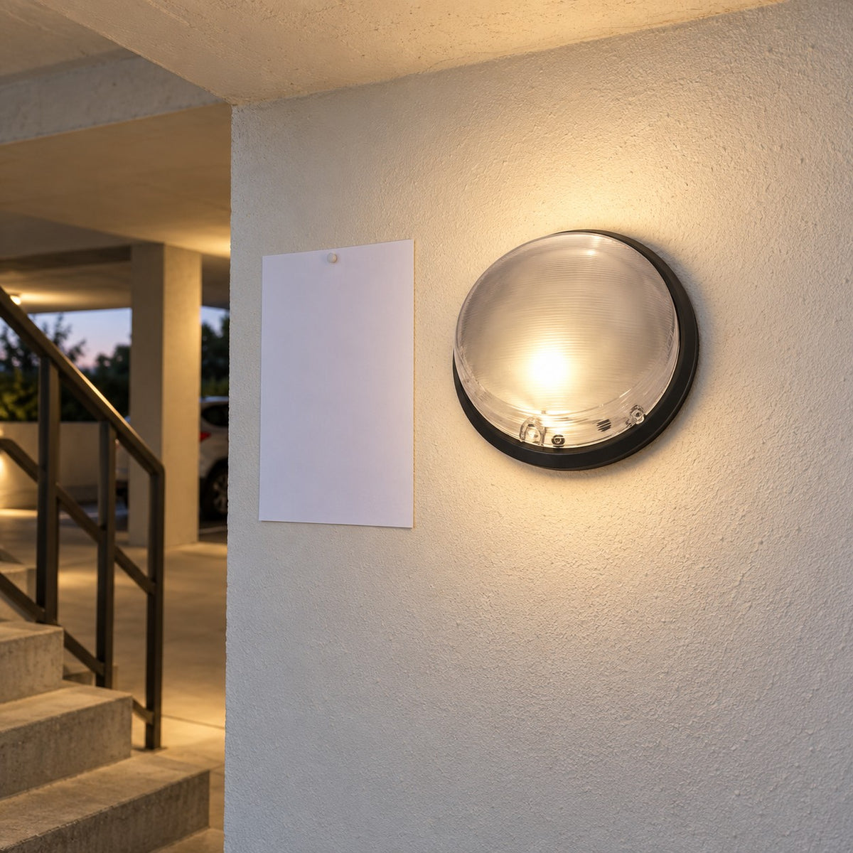 Sensor And Eco LED Bulkhead Lights - Eco Round Bulk Head Ftg