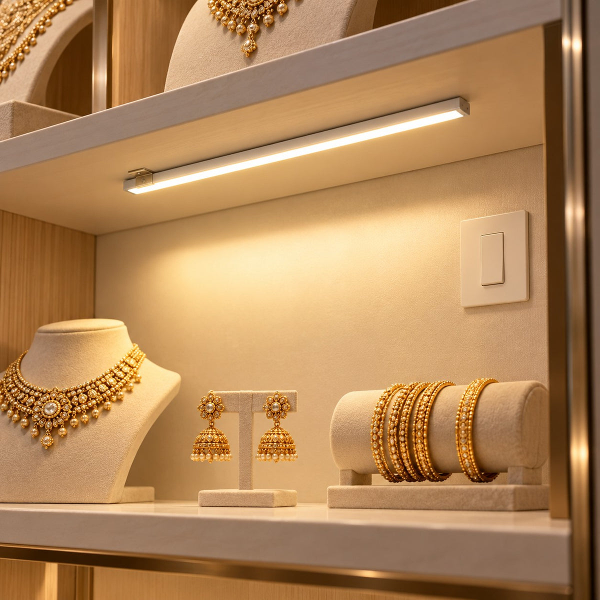 Micro Spot And Display Cabinet LED Lights - 4W Under Cabinet Light With Free Clamp, 8W Under Cabinet Light With Free Clamp, 12W Under Cabinet Light With Free Clamp, 16W Under Cabinet Light With Free Clamp