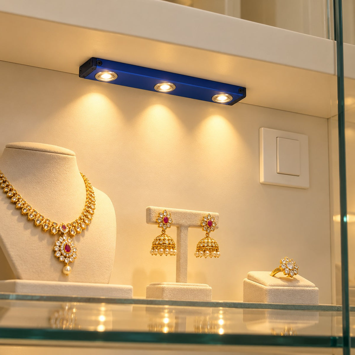 Micro Spot And Display Cabinet LED Lights - Under Cabinet 3x20W Colours Available