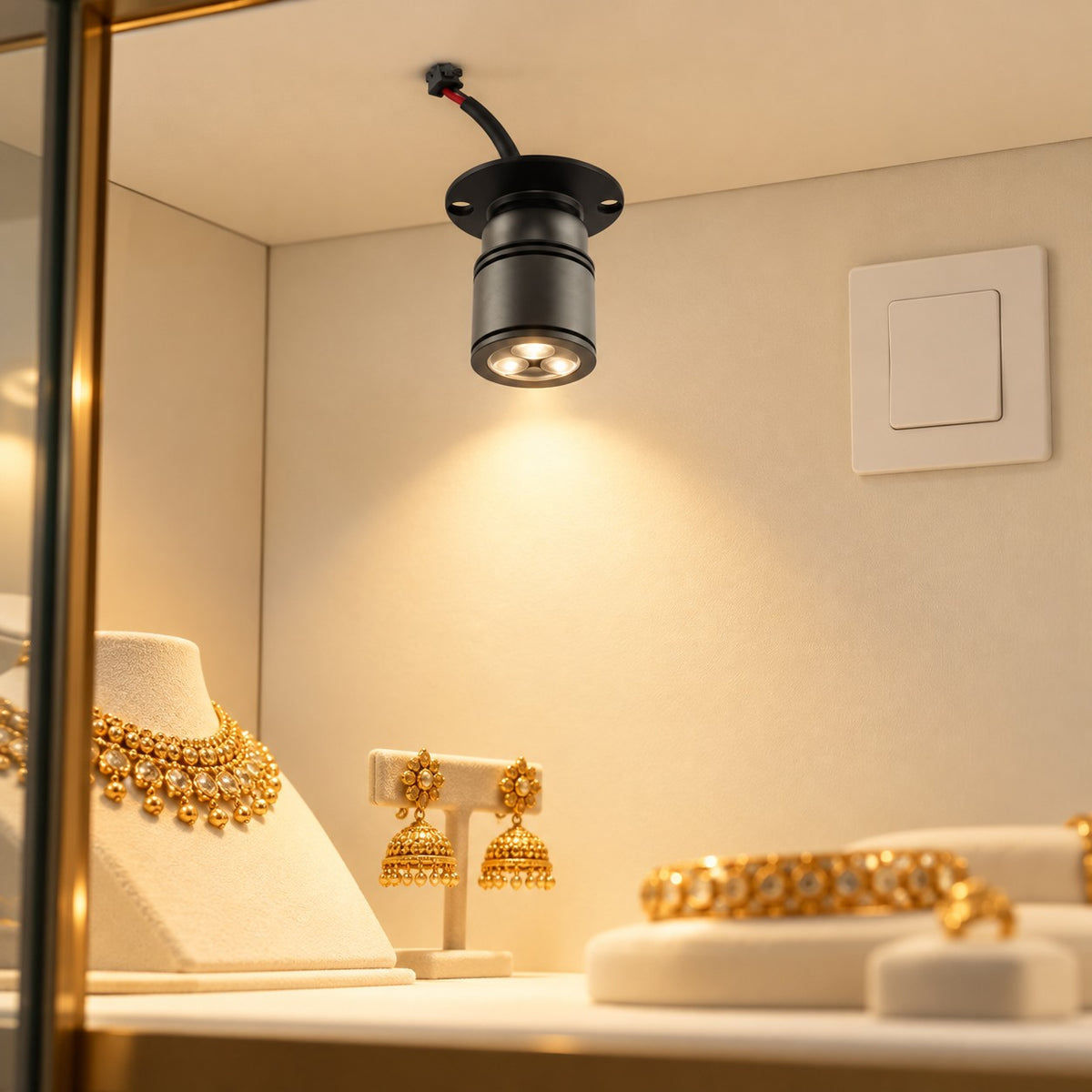 Micro Spot And Display Cabinet LED Lights - 3x1W Display Cabinet Mini Light