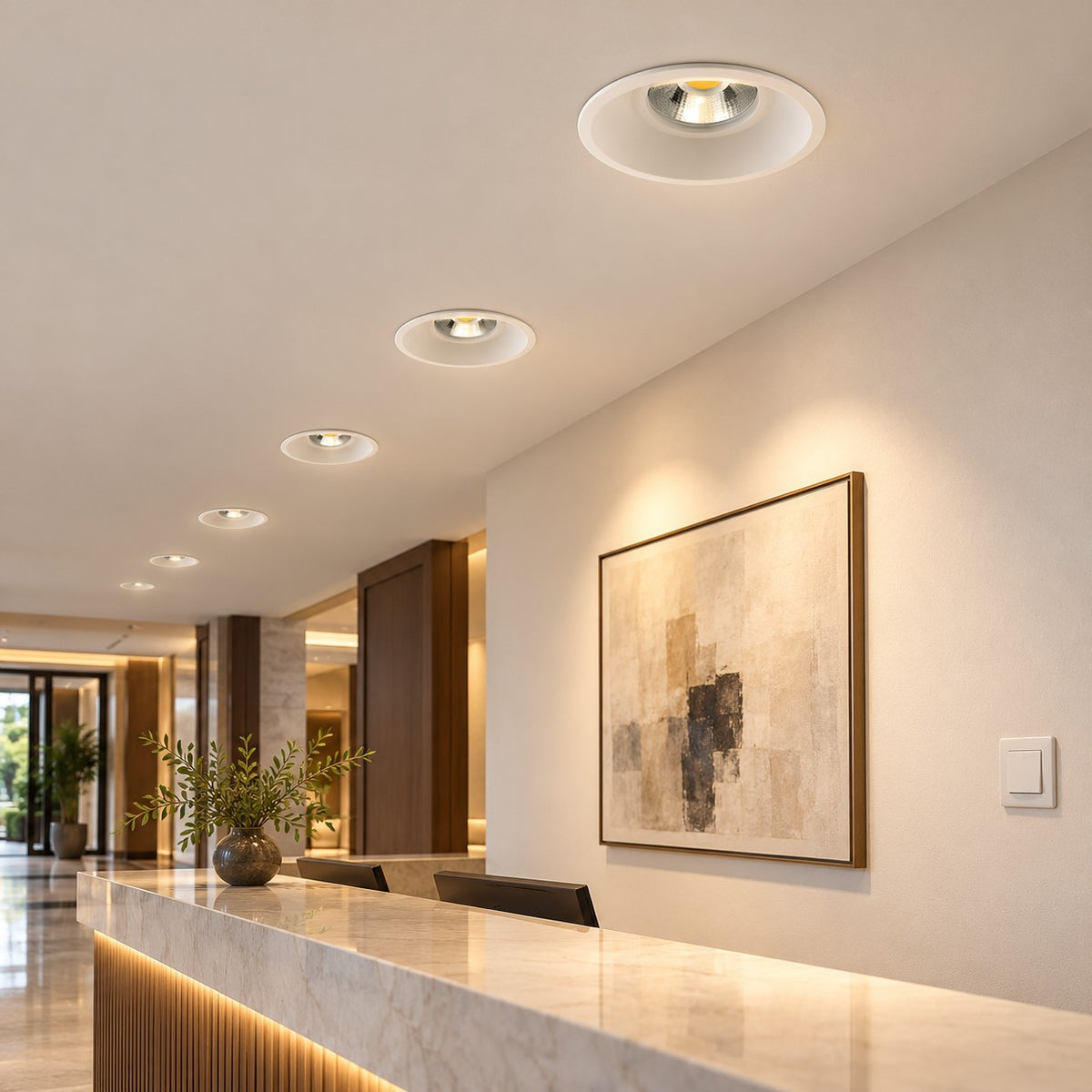 Architectural LED COB Downlights – Deep And Pin Spot - 8W COB Round Deep Downlight