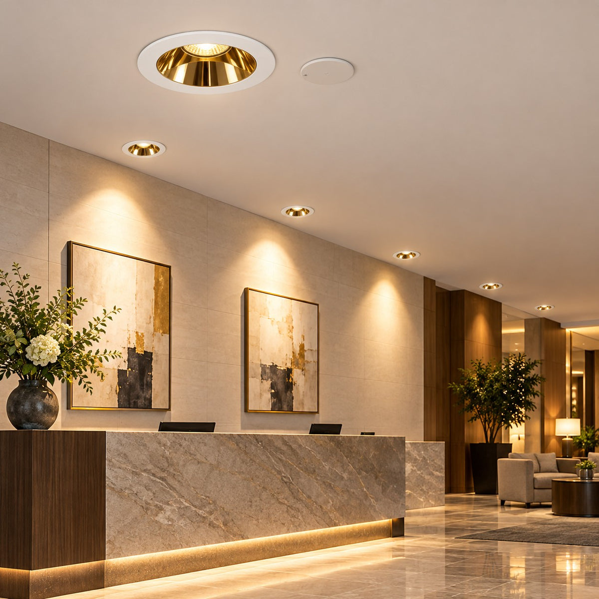 Architectural LED COB Downlights – Deep And Pin Spot - 7W Dimmable Deep COB Downlight, 12W Dimmable / Chrome / H105xW90 / Ø70