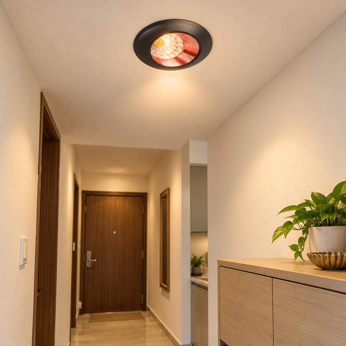 Architectural LED COB Downlights – Eco - 3W COB Bk & Button Eco