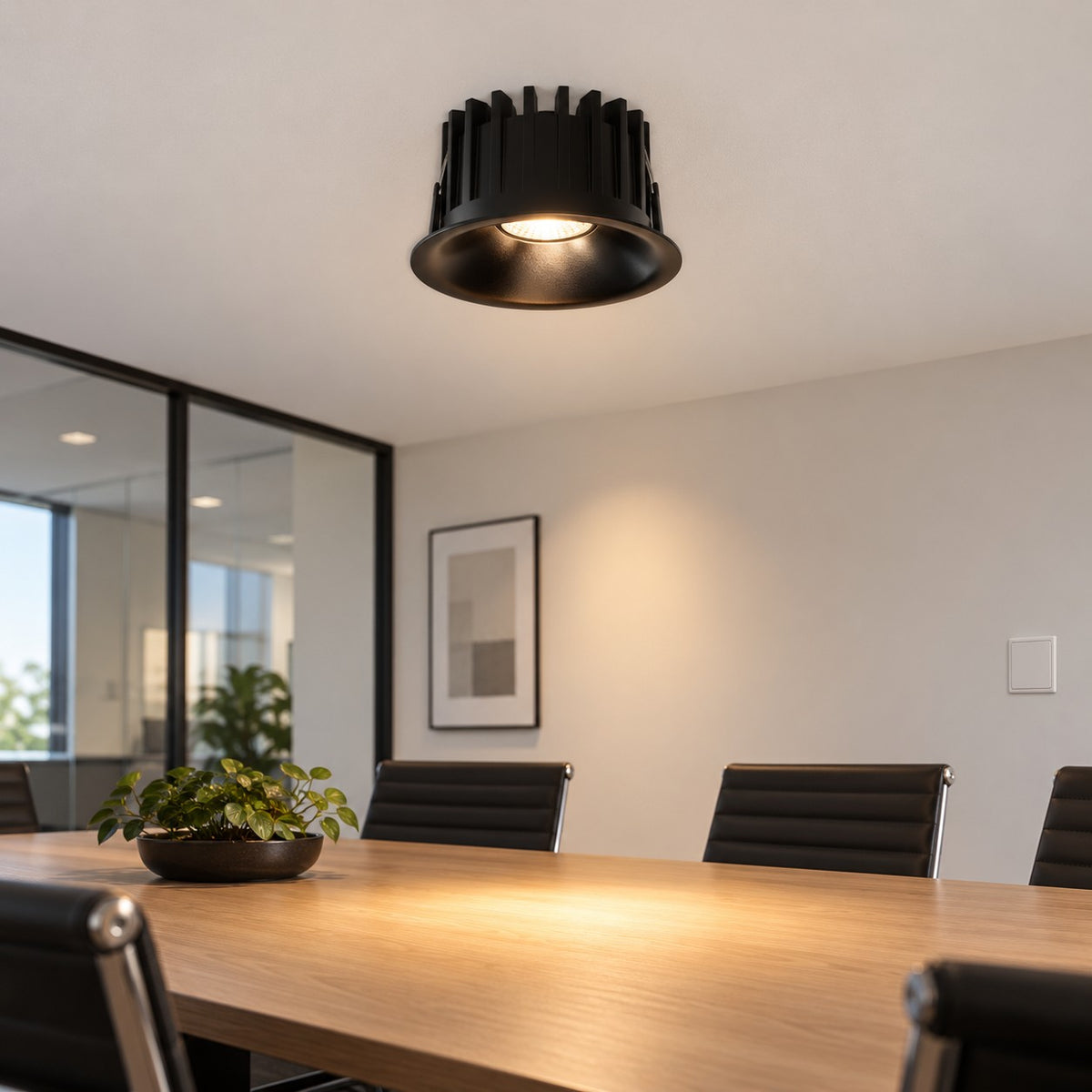 Architectural LED COB Downlights – Hermes - 7W COB Hermes Reflector / Black, 12W COB Hermes Reflector / Black / Ø75, 12W COB Hermes Reflector / Black, 18W COB Hermes Reflector / Black