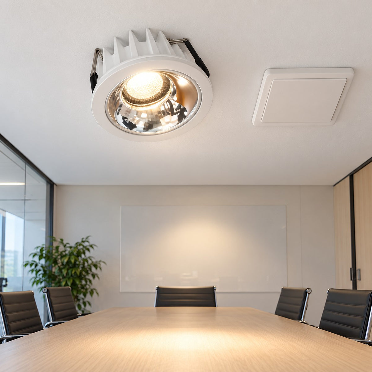 Architectural LED COB Downlights – Hermes - 7W COB Hermes Reflector / Silver + White, 12W COB Hermes / Silver + White / Ø75, 12W COB Hermes / Silver + White, 18W COB Hermes / Silver + White