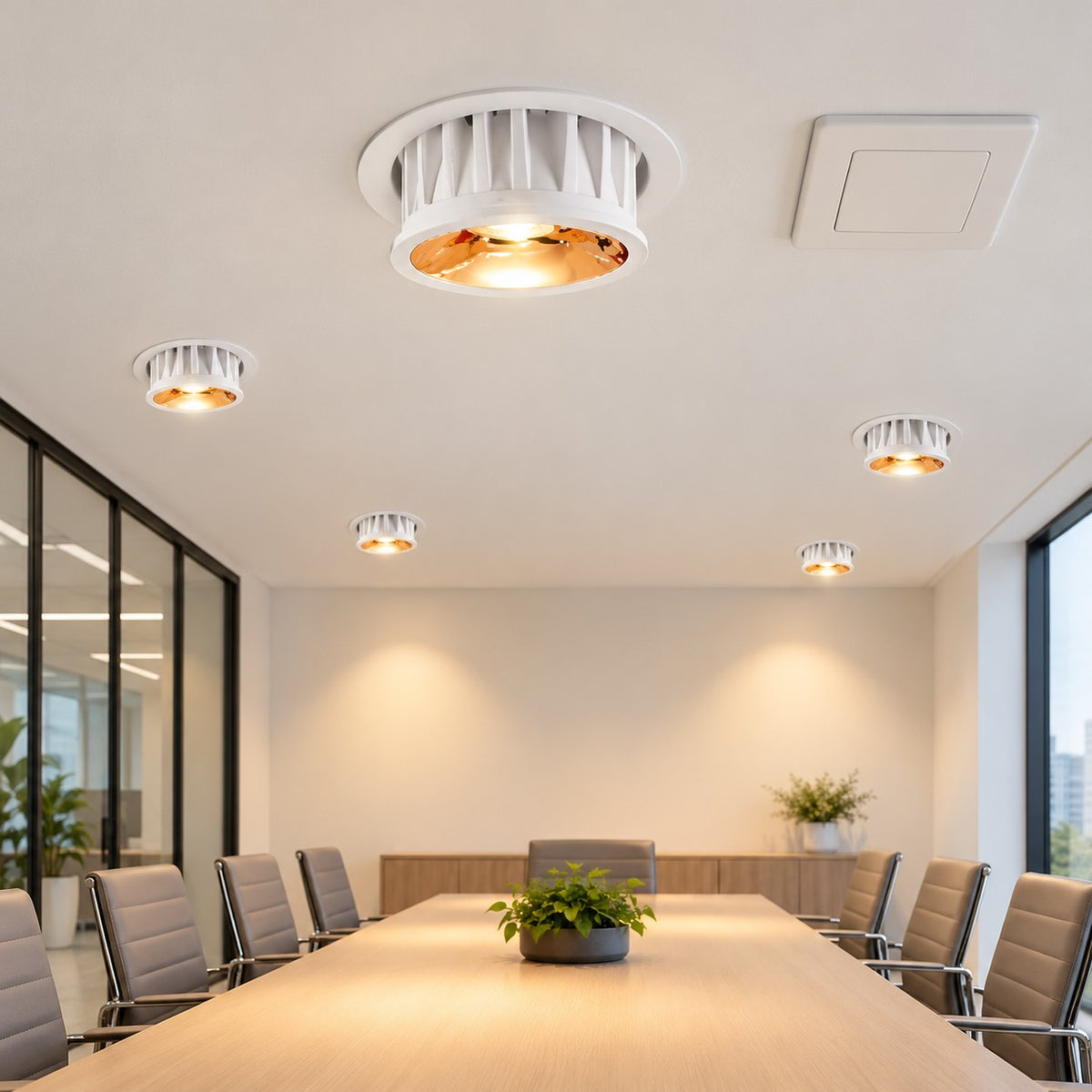 Architectural LED COB Downlights – Hermes - 7W COB Hermes / Rose Gold + White, 12W COB Hermes / Rose Gold + White / Ø75, 12W COB Hermes / Rose Gold + White, 18W COB Hermes / Rose Gold + White